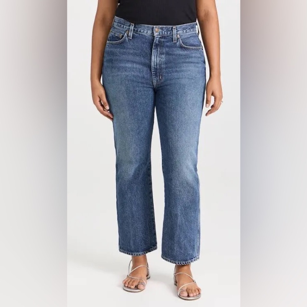 Agolde Pinch Waist High Rise Kick Jeans 32 Blue